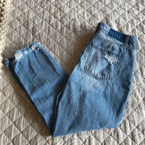 Vervet Curve 100% Cotton Stylish Light Blue Distressed Women Jeans